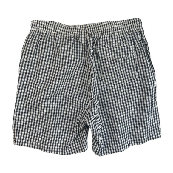 SH742 Men’s Charleston Threads Gingham Print Lined Beach Swim Trunks M - Picture 4 of 5